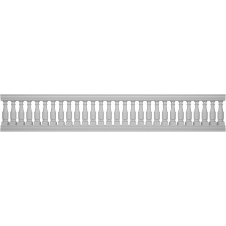 Ekena Millwork Fiberthane Hamilton Balustrade Railing Kit Style L (6 7/8" On-Center Spacing to Pass 4" Sphere Code) BALK35X192HML